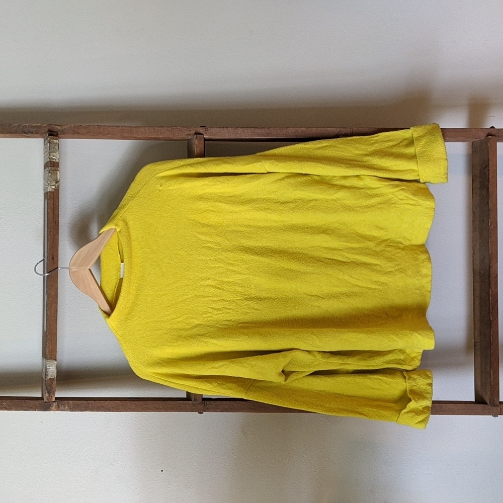 Yellow mock neck sweater